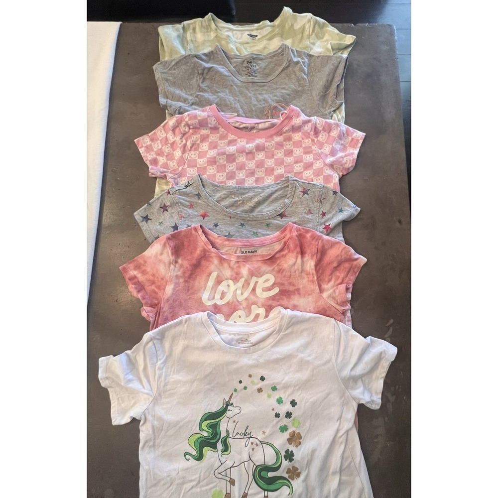 Youth Bundle Girls 10/10-12 Short Sleeved‎ T-shirts x6